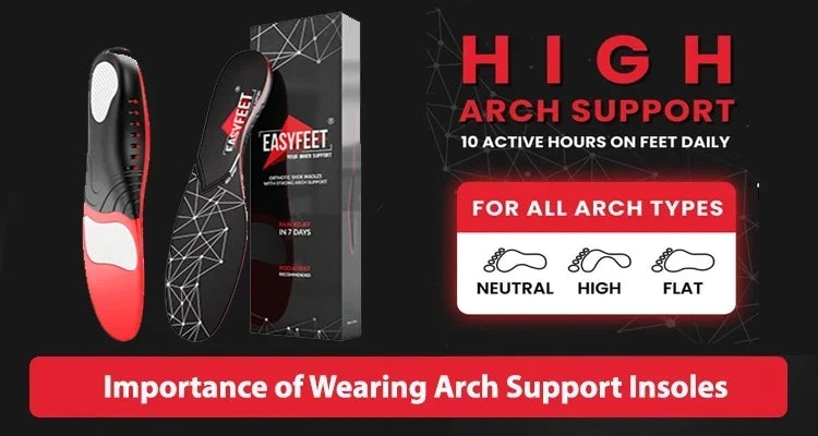 Importance of Wearing Arch Support Insoles