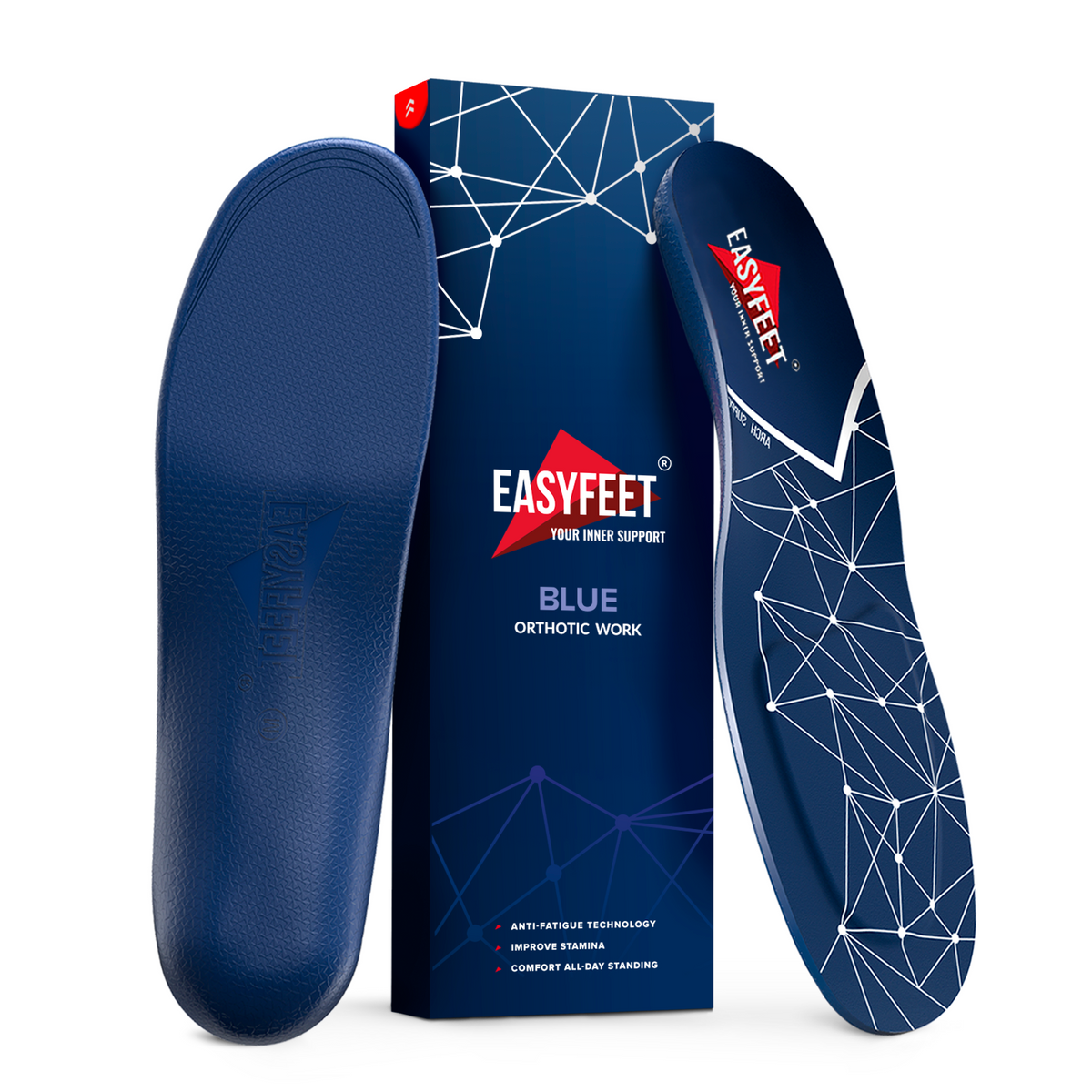 Easy Feet Allday Comfort Inserts Medium Arch Support Insoles