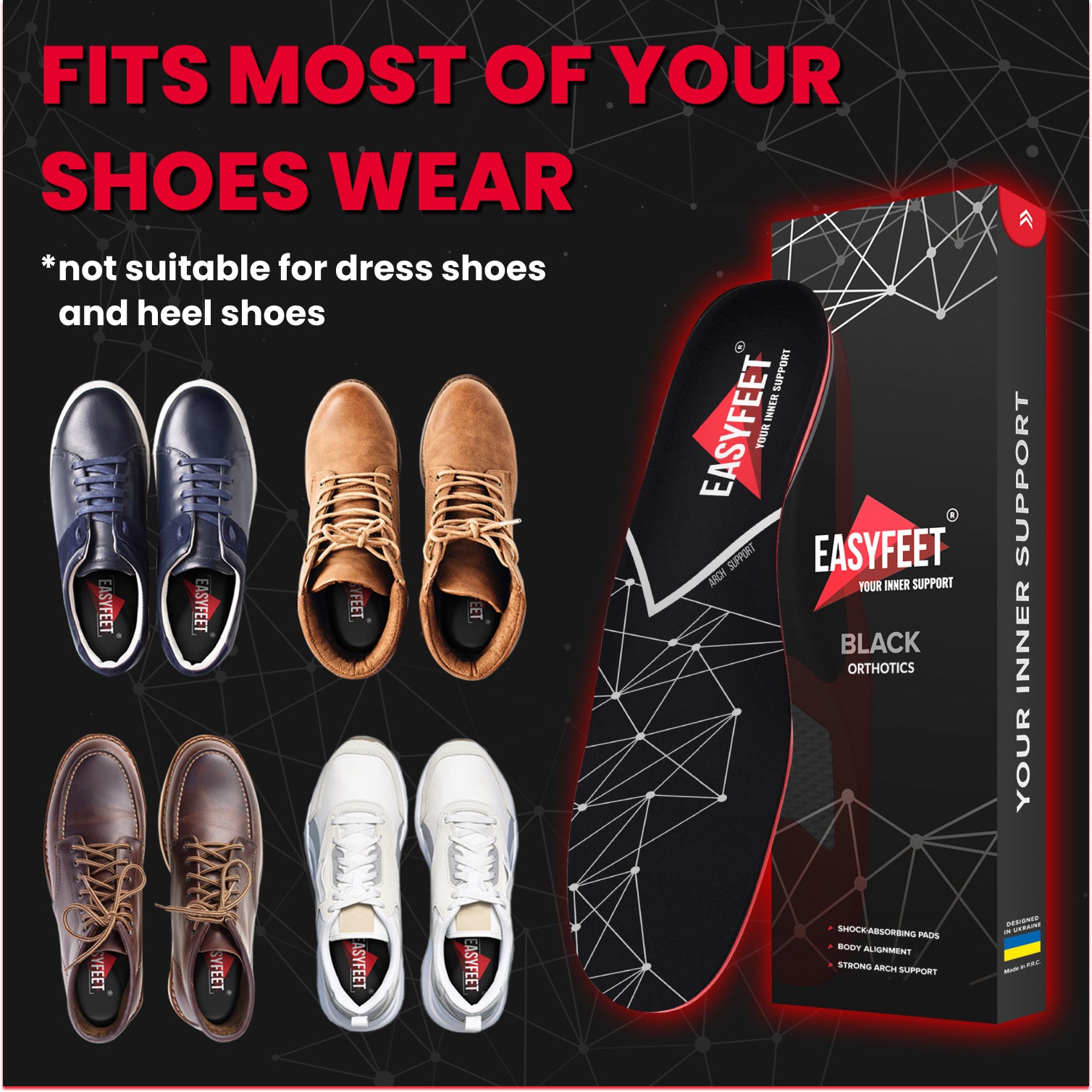 EASYFEET Shoe Inserts & Insoles – EASYFEET. Orthotic solutions