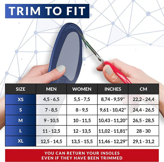 Easy Feet All-day Comfort Inserts | Medium Arch Support Insoles ...